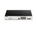 D-Link DGS-1210-10P/ME/B Управляемый L2 PoE-коммутатор, 8x1000Base-T, 2x1000Base-X SFP