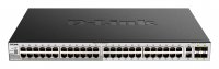 D-Link DGS-3130-54PS Управляемый L3 стекируемый коммутатор с 48 портами 10/100/1000Base-T, 2 портами 10GBase-T