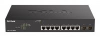 D-Link DGS-1100-10MPV2 Настраиваемый L2 коммутатор с 8 портами 10/100/1000Base-T и 2 портами 1000Base-X SFP