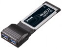 D-Link Адаптер с 2 портами USB 3.0 для шины ExpressCard DUB-1320/A1A