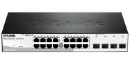 D-Link DGS-1210-20/F Настраиваемый L2 коммутатор с 16 портами 10/100/1000Base-T и 4 комбо-портами 100/1000Base-T/SFP