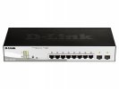 D-Link DGS-1210-10P/FL Управляемый L2 коммутатор с 8 портами 10/100/1000Base-T и 2 портами 1000Base-X SFP