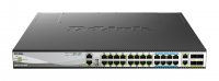 D-Link DMS-3130-30PS Управляемый L3 стекируемый коммутатор с 16 портами 100/1000/2.5GBase-T, 8 портами 5GBase-T