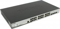 D-Link Коммутатор 24x10/100/1000Base-T, 4x1000Base-X SFP (PoE-бюджет 370 Вт) DGS-1210-28MP/ME/E1A