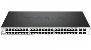D-Link DGS-1210-52/F Настраиваемый L2 коммутатор с 48 портами 10/100/1000Base-T и 4 комбо-портами 100/1000Base-T/SFP