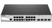D-Link DGS-1210-20/ME Управляемый L2 коммутатор с 16 портами 10/100/1000Base-T и 4 портами 1000Base-X SFP