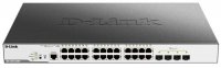 D-Link Управляемый коммутатор 2 уровня с 24 портами 10/100/1000Base-T и 4 портами 10GBase-X SFP+, DGS-3000-28XMP/B1A