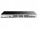 D-Link DGS-1210-28/ME/B Управляемый L2 коммутатор, 24x1000Base-T, 4x1000Base-X SFP, AC 220В/DC 12В