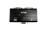 D-Link Переключатель на 2 компьютера, звук (кабели в комплекте) KVM-121/A2A