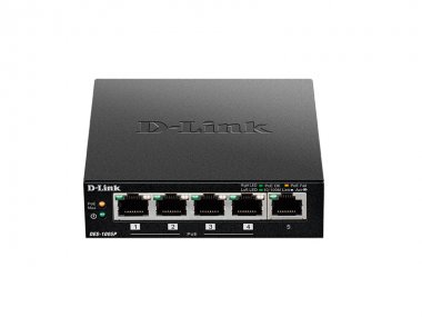 Фотография товара 'D-Link DES-1005P/B Коммутатор Unmanaged Switch 5x100Base-TX'