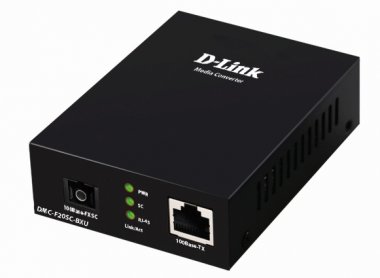 Фотография товара 'D-Link DMC-F20SC-BXU WDM медиаконвертер с 1 портом 10/100Base-TX и 1 портом 100Base-FX с разъемом SC'