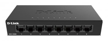 Фотография товара 'D-Link DGS-1008D Неуправляемый коммутатор с 8 портами 10/100/1000Base-T'