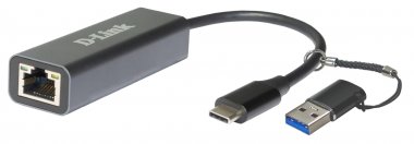 Фотография товара 'D-Link DUB-2315 Сетевой адаптер 2.5 Gigabit Ethernet / USB Type-C с переходником USB Type-C / USB Type-A'