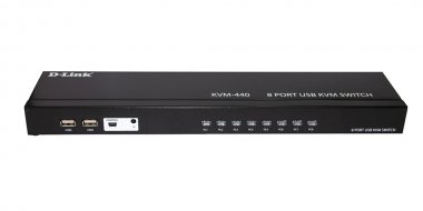 Фотография товара 'D-Link KVM-440 8-port KVM Switch, VGA+USB ports'