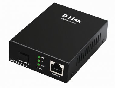 Фотография товара 'D-Link DMC-G20SC-BXD WDM медиаконвертер с 1 портом 100/1000Base-T и 1 портом 1000Base-LX с разъемом SC'
