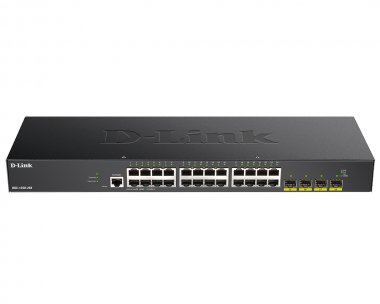 Фотография товара 'D-Link DGS-1250-28X Managed L2 Switch 24x1000Base-T, 4х10GBase-X SFP+, CLI, RJ45 Console'