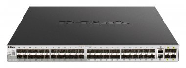Фотография товара 'D-Link DGS-3130-54S/B Управляемый L3 стекируемый коммутатор с 48 портами 1000Base-X SFP'
