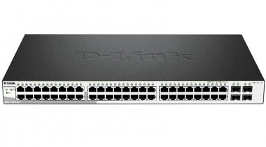 Фотография товара 'D-Link DGS-1210-52/F Настраиваемый L2 коммутатор с 48 портами 10/100/1000Base-T и 4 комбо-портами 100/1000Base-T/SFP'