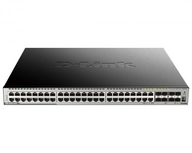 Фотография товара 'D-Link DGS-3630-52PC/*SI Управляемый L3 PoE-коммутатор, стек, 44x1000Base-T, 4x10GBase-X SFP+, 4xCombo 1000Base-T/SFP, ПО SI'