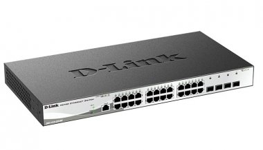 Фотография товара 'D-Link DGS-1210-28X/ME/DC Управляемый L2 коммутатор, 24x1000Base-T, 4x10GBase-X SFP+'