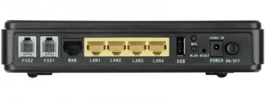 Фотография товара 'D-Link DVG-N5402SP/2S1U Беспроводной маршрутизатор N300 с поддержкой 3G, 2 FXS-портами и USB-портом'