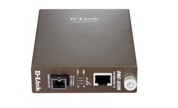 Фотография товара 'D-Link DMC-920R WDM медиаконвертер с 1 портом 10/100Base-TX и 1 портом 100Base-FX с разъемом SC'