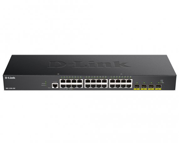 Фотография товара 'D-Link DGS-1250-28X Managed L2 Switch 24x1000Base-T, 4х10GBase-X SFP+, CLI, RJ45 Console'