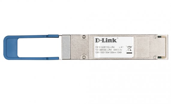Фотография товара 'D-Link DEM-Q2810Q-LR4 Трансивер QSFP28 с 1 портом 100GBase-LR4 для одномодового оптического кабеля'