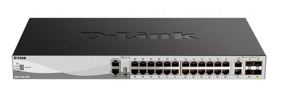 Фотография товара 'D-Link DGS-3130-30TS/B Управляемый L3 стекируемый коммутатор с 24 портами 10/100/1000Base-T'