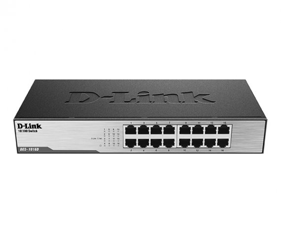 Фотография товара 'D-Link DES-1016D Неуправляемый коммутатор с 16 портами 10/100Base-TX'