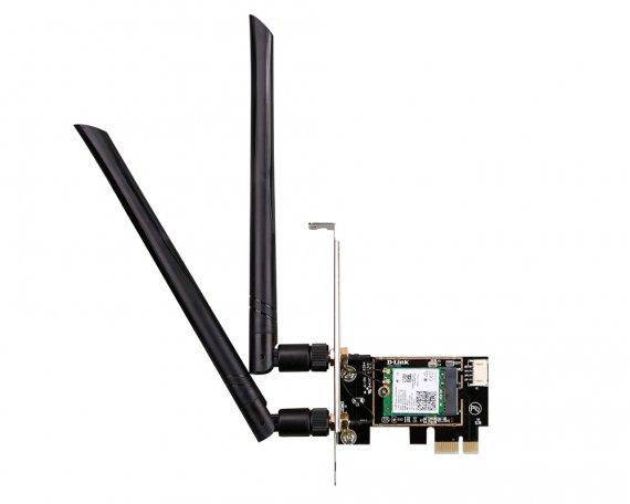 Фотография товара 'D-Link DWA-X582/RU Wi-Fi 6 PCI Express адаптер AX3000, 2,4/5ГГц, съемные антенны'