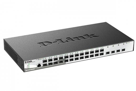 Фотография товара 'D-Link DGS-1210-28XS/ME/UPS Управляемый L2 коммутатор, 24x1000Base-X SFP, 4x10GBase-X SFP+, CLI'