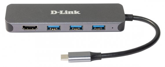 Фотография товара 'D-Link DUB-2333 Док-станция с разъемом USB Type-C, 3 портами USB 3.0, 1 портом USB Type-C/PD 3.0 и 1 портом HDMI'