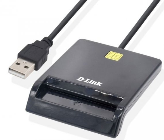 Фотография товара 'D-Link DCR-100 USB-считыватель контактных смарт-карт'