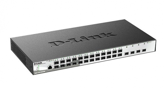Фотография товара 'D-Link DGS-1210-28XS/ME/DC Управляемый L2 коммутатор, 24x1000Base-X SFP, 4x10GBase-X SFP+'