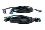 D-Link DKVM-CB3/B1 Кабель KVM для DKVM-4K/B, VGA+PS/2, 3м