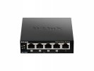 D-Link DGS-1005P Неуправляемый коммутатор с 5 портами 10/100/1000Base-T (4 порта PoE 802.3af/at, PoE‑бюджет 60 Вт)