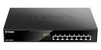 D-Link DGS-1008MP/B Неуправляемый PoE-коммутатор, 8x1000Base-T