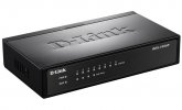 D-Link DES-1008P Неуправляемый коммутатор с 8 портами 10/100Base-TX (4 порта PoE 802.3af, PoE-бюджет 52 Вт)